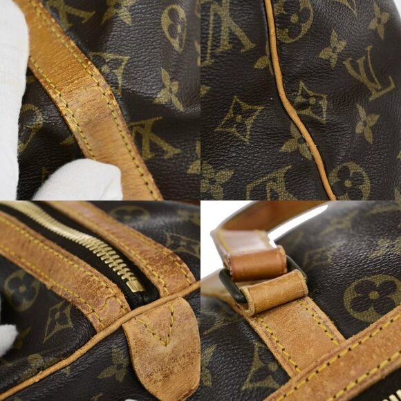 LOUIS VUITTON Sac Souple 35 Travel Hand Bag Monogram Leather BN - Picture 5 of 16